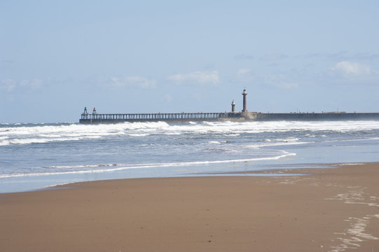 View from the west towards Whitby