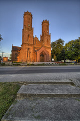 Fototapeta na wymiar Krokowa - Kościół św. Katarzyny Aleksandryjskiej