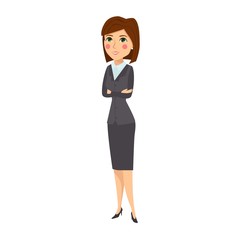 Business woman silhouette