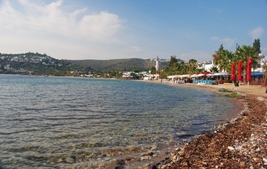 Fototapeta na wymiar Beach in Bitez, Turkey.