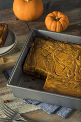 Homemade Pumpkin Chocolate Brownies