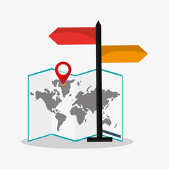 Baggage icon. travel trip vacation and tourism theme. Colorful design. Vector illustration