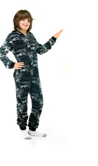 Model in studio isolated on white background full length