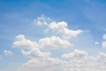 Naklejka na ściany i meble blue sky bright with white cloud background
