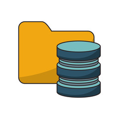 File icon. Data base center and web hosting theme. Isolated design. Vector illustration