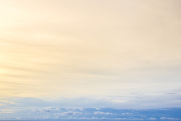 Group of cloud in blue sky background.