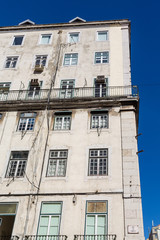 Obraz premium Old Lisbon Building on Rua do Comercio