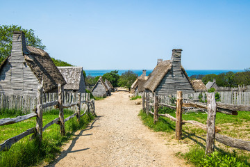 Plymouth Plantation - obrazy, fototapety, plakaty