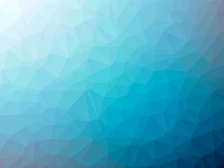 Blue white gradient polygon shaped background