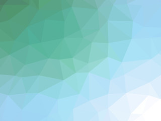 Green teal gradient abstract polygonal triangular background