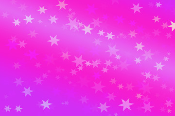 Naklejka na ściany i meble Pink abstract background with bokeh lights and stars