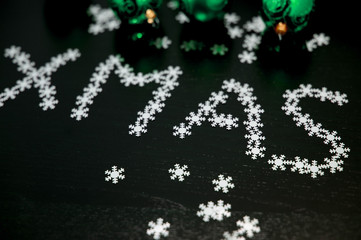Xmas snowflake greeting