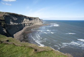 Obraz premium View along the Yorkshire coastline