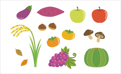 秋の食材　いろいろ