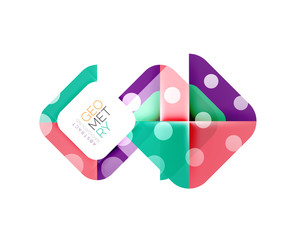 Glittering abstract geometric background