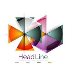 Vector 3d geometric abstract background