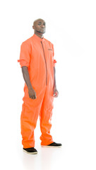 Model in studio isolated on white background full length