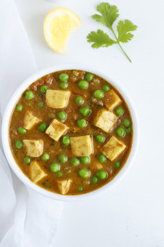 Paneer Mutter , Indian Food , India Cottage cheese and Peas imme