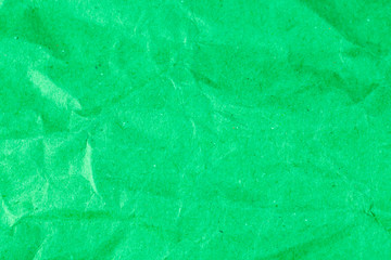 Crumpled green paper textures for backgrounds, Green recycle pap