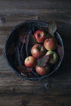 Apples and carob pods