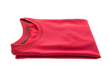 Red T shirt for clothing