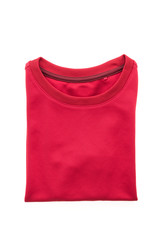 Red T shirt for clothing