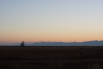 Naklejka na ściany i meble Sunset at Great Salt Lake Shorelands Preserve