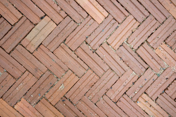 top view red brick background