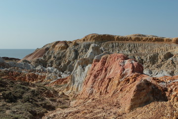Природа, пейзаж, ландшафты, глина, цветная глина, цветная, глиняные горы, загадочное, дикое