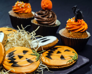 Halloween gingerbread cookies