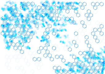 geometric Hexagon abstract vector background