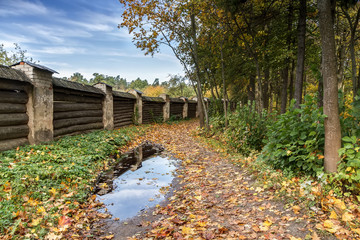 Old wooden fence