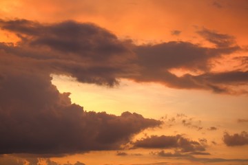 Fototapeta na wymiar Sunset. beautiful nature Sky and Cloud 