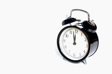 Alarm clock isolated on white background.