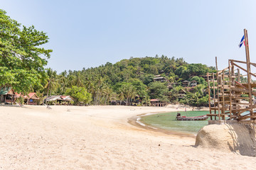 A remote tropical cove on a Thai island
