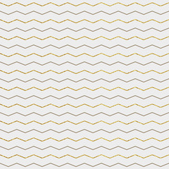 Seamless pattern with gold stripes