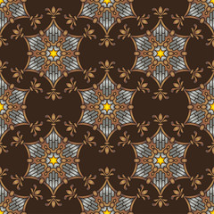 Seamless vector pattern design made in old vintage style