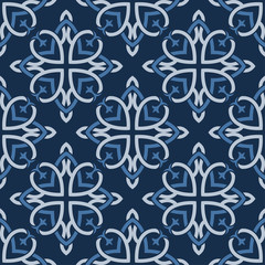 Seamless vector pattern design made in old vintage style