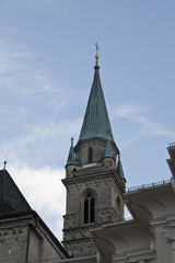 Fototapeta na wymiar Зальцбург. Башня. Утро