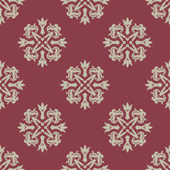 Seamless vector pattern design made in old vintage style