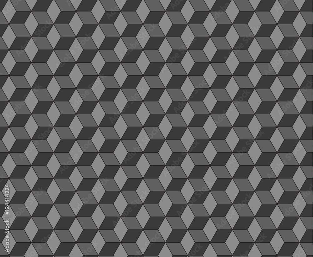 Poster cubes seamless pattern