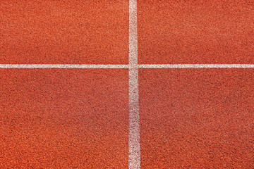 Laufbahnen bzw. Kampfbahnen auf einem Sportplatz