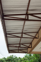 Obraz premium silver foil insulation heat on ceiling roof house