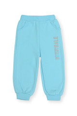 blue children's sports pants isolated on white