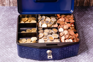 Geld in der Geldkassette
