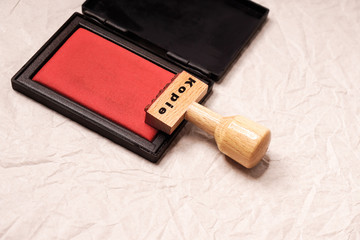 Stempel und Stempelkissen