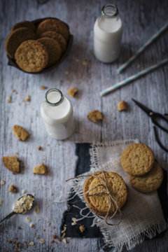 Sweet and crunchy coconut cookies with a nubby texture and a and lingering buttery flavor.