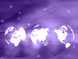 world map technology style..