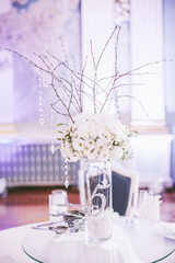  Details of a classic wedding presidium and table