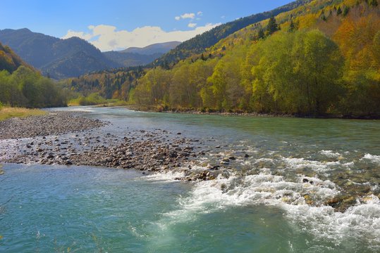 River in Caucasus